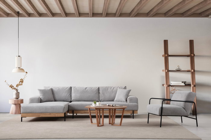 Atelier Del Sofa Eti Oak Left - Gris